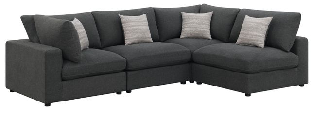 Coaster® Serene 4-Piece Charcoal Modular Sectional-0