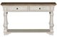 Liberty Furniture Morgan Creek Wirebrushed Tobacco Sofa Table with Antique White Base-2