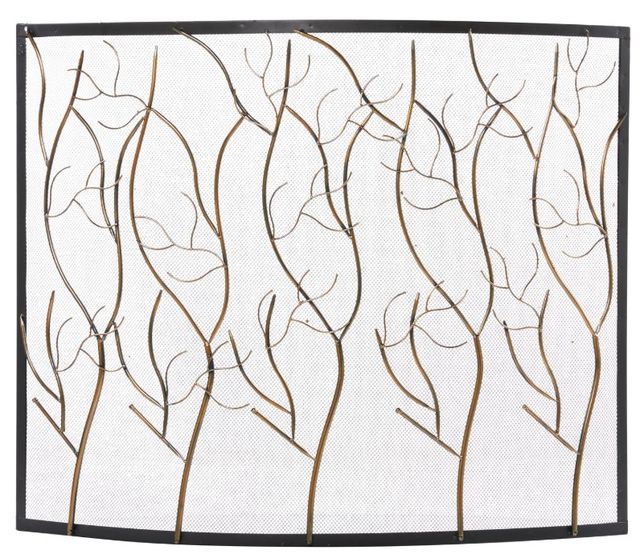 Deco Marche Brass Tree Branch Fireplace Screen-0