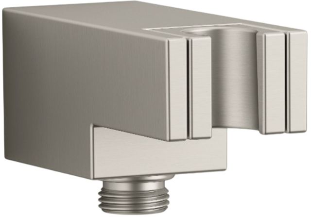 KOHLER® Statement® Vibrant Brushed Nickel Wall-Mount Handshower Holder with Supply Elbow and Check Valve-0