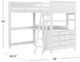 HH2 Home Lake House Neutral White Youth Ful Loft Bed with Desk-2