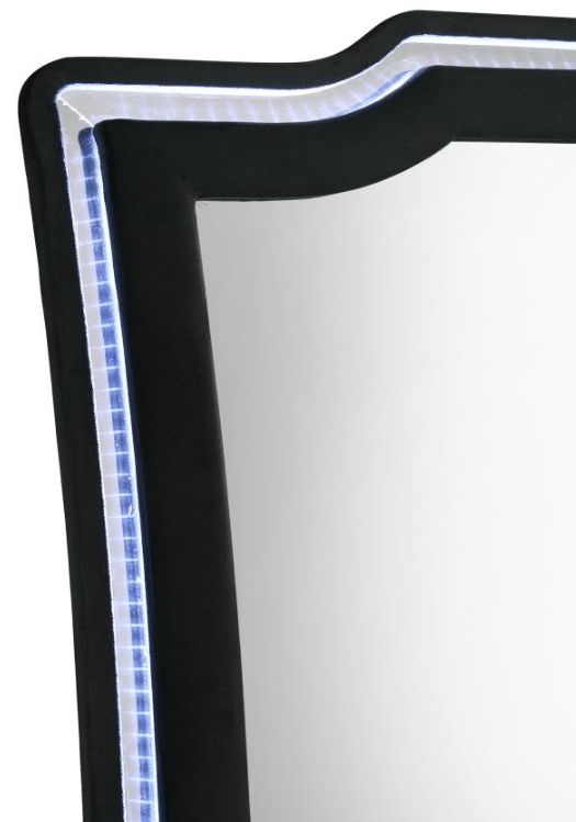 Coaster®  Lorient Black LED Dresser Mirror-3