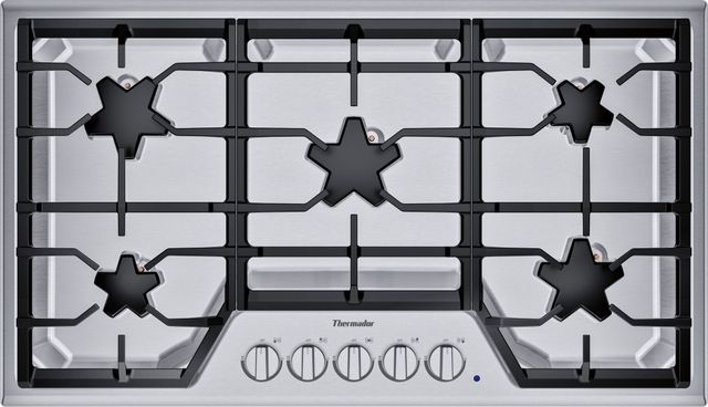 Thermador® 36" Stainless Steel Masterpiece® Star® Natural Gas Cooktop