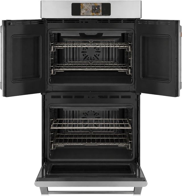 Café™ Professional Series 30” Stainless Steel Smart Double Electric Wall Oven with French Doors-1
