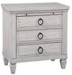 American Woodcrafters 1020 Salter Path White Nightstand with Tray-0
