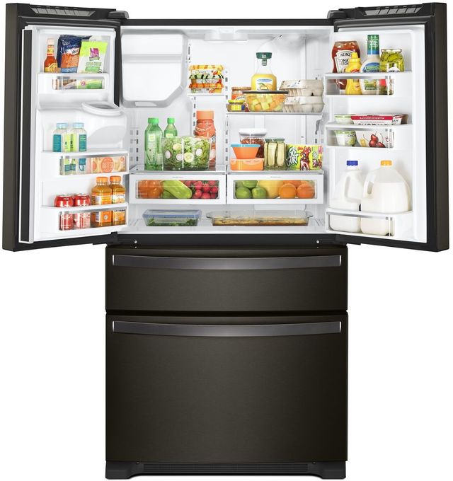Whirlpool® 36 in. 24.5 Cu. Ft. Fingerprint Resistant Black Stainless French Door Refrigerator-3
