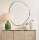 Uttermost® Distort Antique Brass Mirror-1