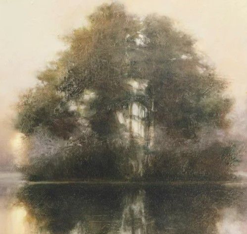 Stylecraft Lake Dawn Gray/Green Wall Art -1