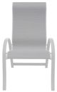 Telescope Casual Aruba Abalone/White Aluminum/Fabric Outdoor Sling Supreme Stacking Arm Chair-1
