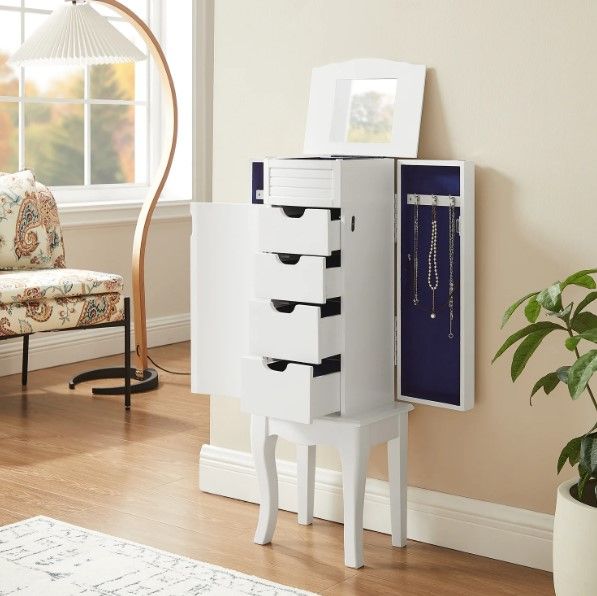 Powell® Whitney White Jewelry Armoire-2