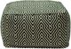 Signature Design by Ashley® Abacy Green/Ivory Pouf-1