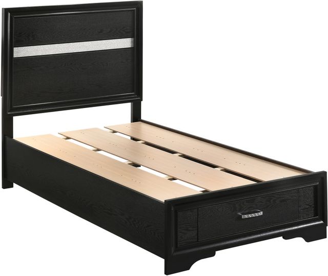 Coaster® Miranda Black Twin Storage Bed-1