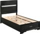 Coaster® Miranda Black Twin Storage Bed-1