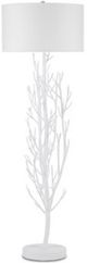 Currey & Company Twig Gesso White/Off-White Floor Lamp-1