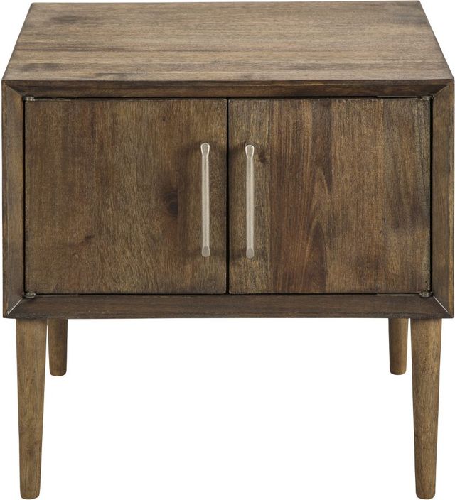 Signature Design by Ashley® Kisper Dark Brown End Table-1