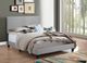 Crown Mark Erin Gray Upholstered Panel Twin Bed-1