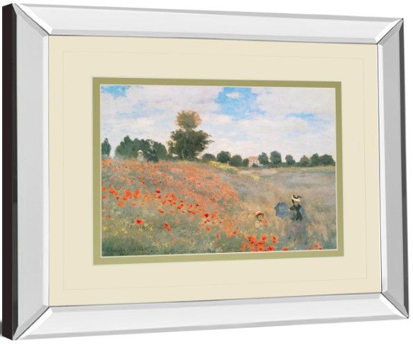 Classy Living Claude Monet Wild Poppies, Near Argenteuil 40" Wall Art-3