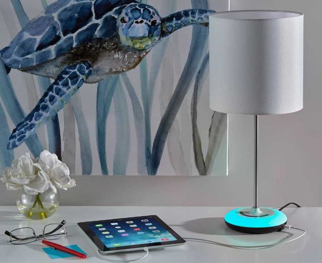Adesso® Mia White Color Changing Table Lamp-4