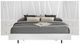 New Classic® Home Furnishings Europa Glossy White California King Panel Bed with Nightstand-2