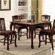 Furniture of America® Johannesburg Brown Cherry Counter Height Table-2