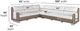 Flexsteel® Vista 6-Piece Natural/Warm Gray Wicker Outdoor Sectional-4