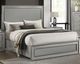 Furniture of America® Cassiopeia Metallic Gray 79" Eastern King Panel Bed-0