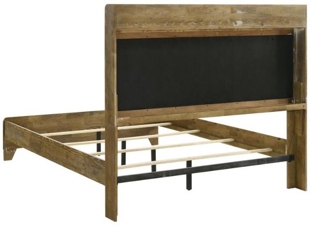 Coaster® Henderson 4-Piece Gray/Medium Oak Eastern King Panel Bedroom Set-2