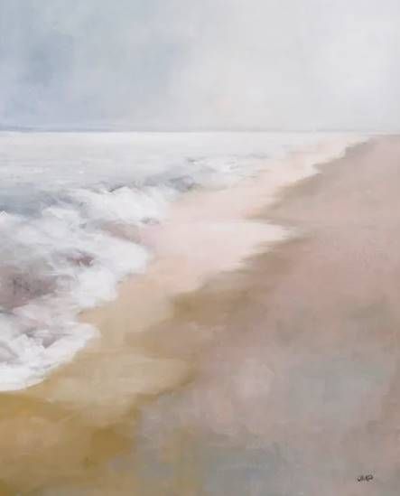 StyleCraft Bleary Beach Beige//Off-White Wall Art-1