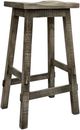 Vintage Furniture 24" Tall Curved Seat Bar Stool-0
