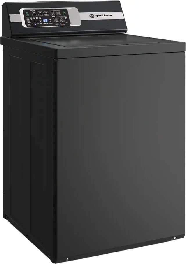 Speed Queen® TR7 3.2 Cu. Ft. Matte Black Agitator Top Load Washer-1