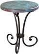 Horizon Home® Cordoba Turquoise Side Table with Black Base-0
