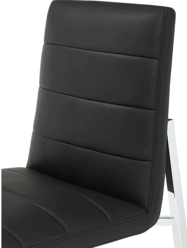 Modus Furniture Amalfi Chrome/Soot Upholstered Dining Side Chair-4