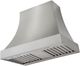 La Cornue Cascade Series 36" Stainless Steel Wall Mounted Range Hood with Satin Chrome Trim-0