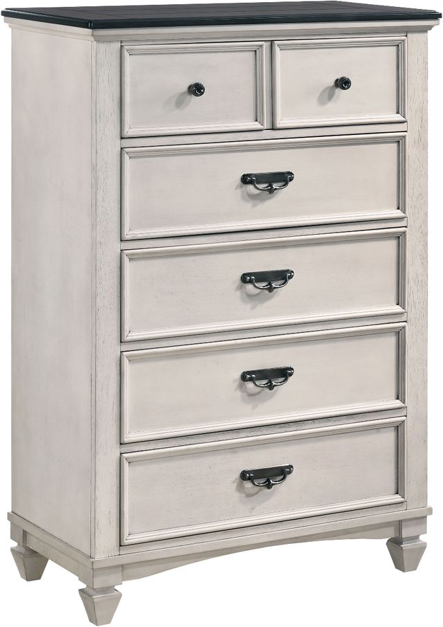 Crown Mark Sawyer Beige/Black Chest-0