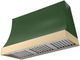 AGA Marquee 48" Cornwall Green Wall Mounted Range Hood  with Polished Brass Trim-0
