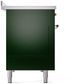 Ilve® Nostalgie II Series 48" Emerald Green Pro Style Induction Range-4