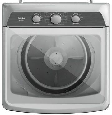 Midea® White Agitator Top Load Washer and Electric Dryer Laundry Pair-3