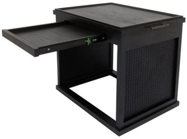 YHD Blackstone Black Tray Side Table-2
