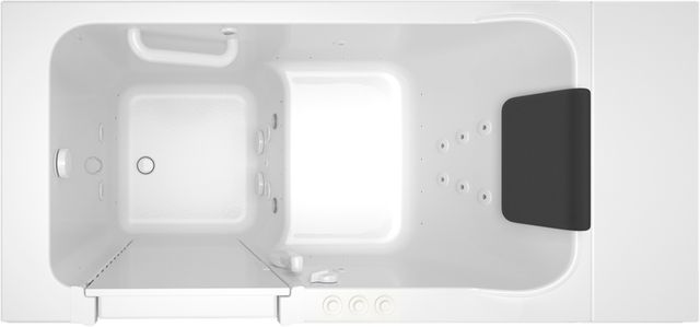 American Standard Luxury Series White Alcove Walk-in Combination Tub-2