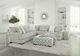 Albany Industries 2-Piece Tweed Silver Sectional-1
