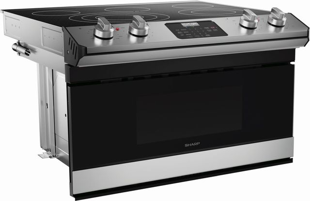 Sharp® 30" Stainless Steel Electric Rangetop with Microwave Drawer-1