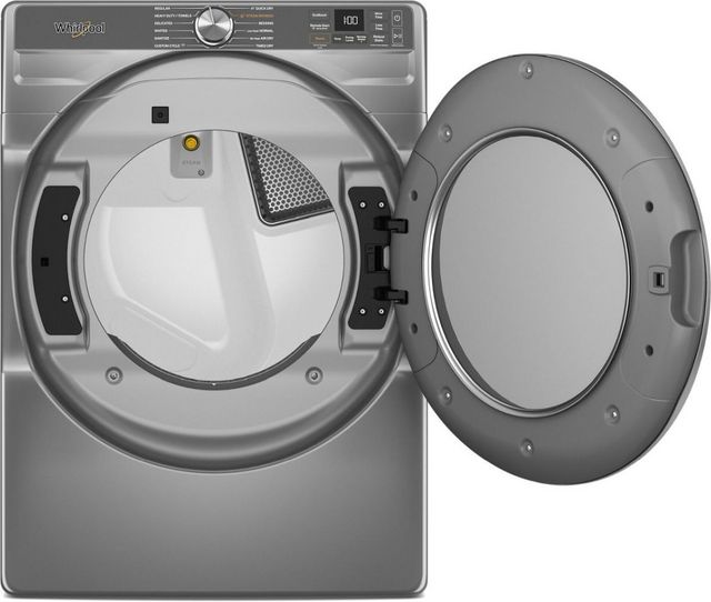 Whirlpool® 7.4 Cu. Ft. Radiant Silver Front Load Electric Dryer-3
