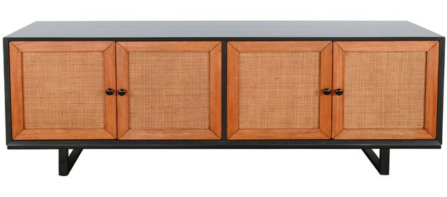 Sunny Designs™ Black/Brown Modern Accent Cabinet-2