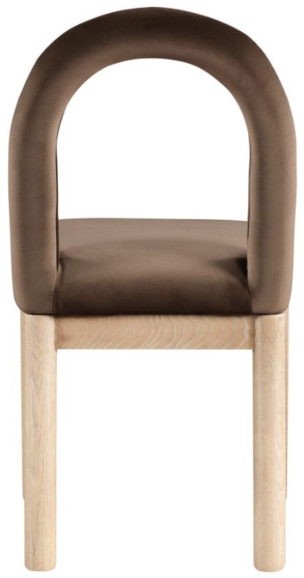 Meridian Furniture Conrad Brown/Natural Upholstered Dining Chair-3