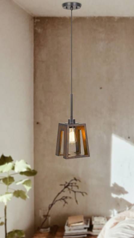 Cal® Lighting & Accessories Biel Brown Mini Pendant-2