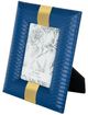 A & B Home Navy Blue Small Faux Croco Photo Frame-1