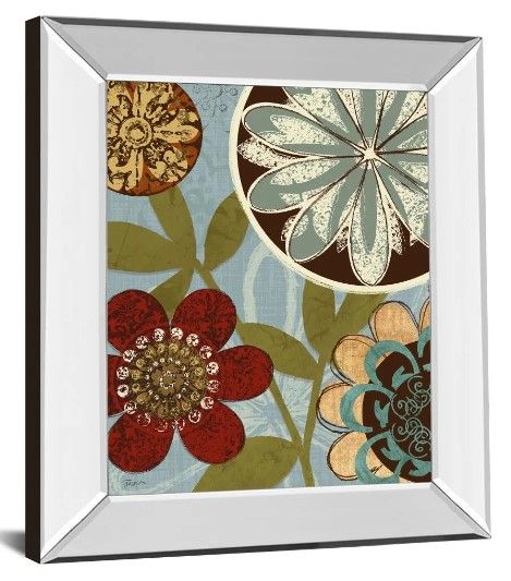 Classy Art Persian Garden I by Katrina Craven Mirror Framed Wall Art-1