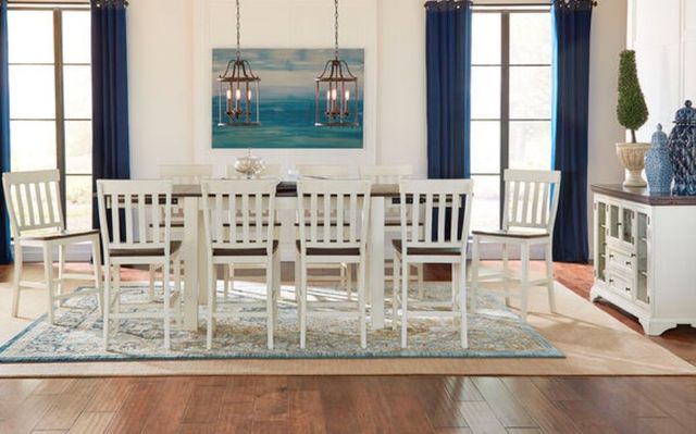 A-America® Mariposa Chalk/Cocoa Bean Slatback Barstool-1