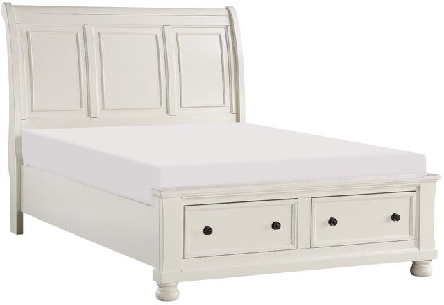Homelegance® Laurelin White Eastern King Storage Sleigh Platform Bed-0
