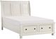 Homelegance® Laurelin White Eastern King Storage Sleigh Platform Bed-0